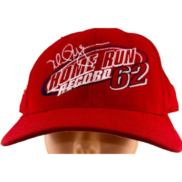 New Era Mark McGwire Home Run Record 62 Hat‎ Cap Snapback Med-Large Made in USA - Picture 1 of 5